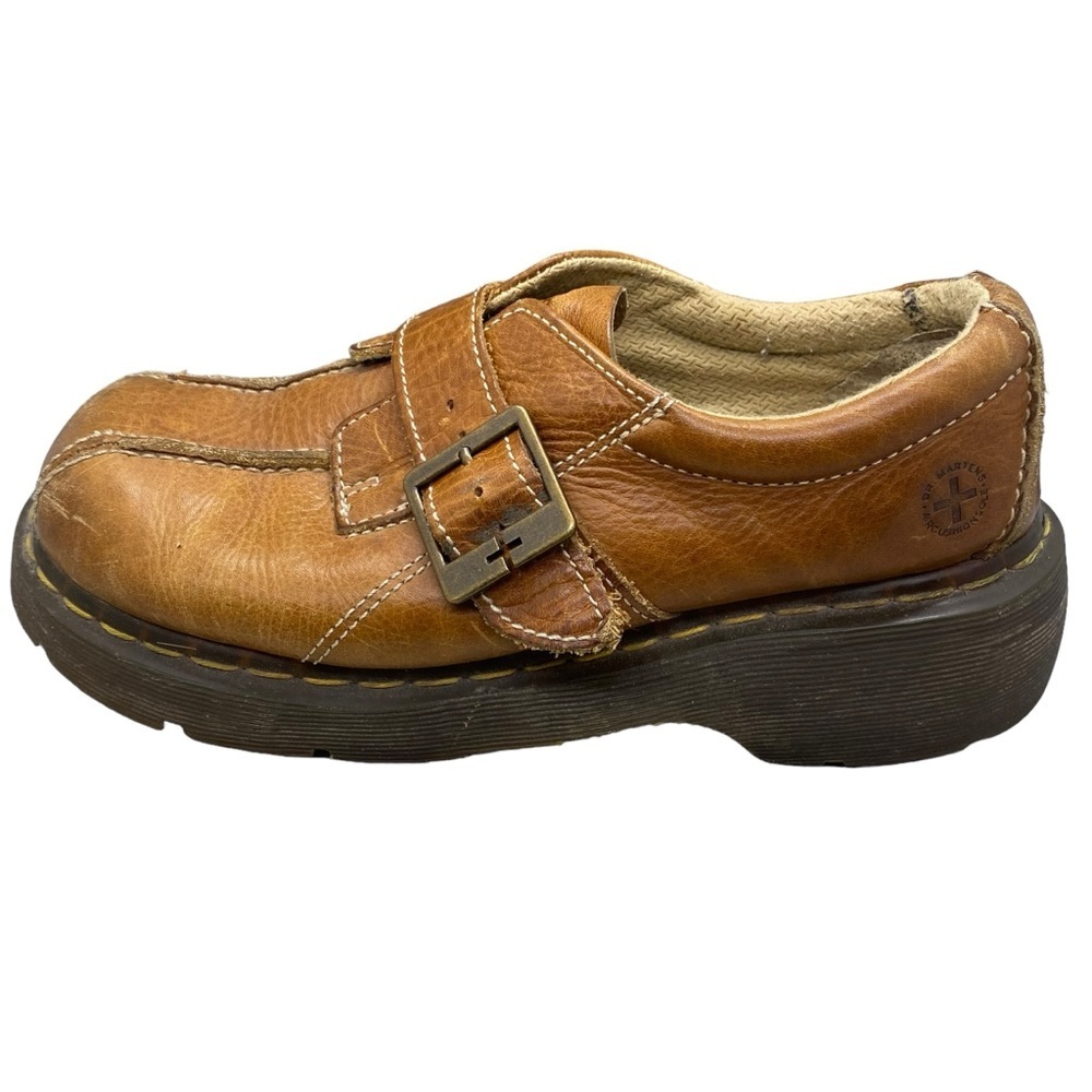 Vintage Doc Dr Martens 12282 Mary Jane Leather Monk Strap Chunky Y2K Shoes 10 L - Picture 4 of 15